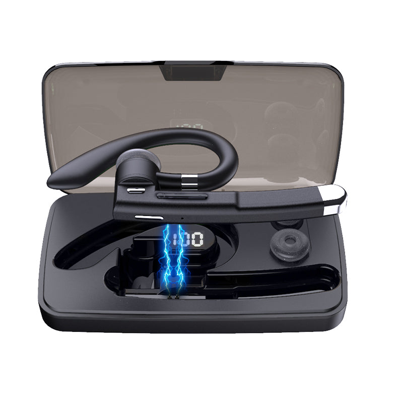 YK520 Wireless Bluetooth 5.0 Single Ear Headset Car Earhook Business Earphone with Charging Case YK520 Wireless Bluetooth 5.0 Single Ear Headset Car Earhook Business Earphone with Charging Case
